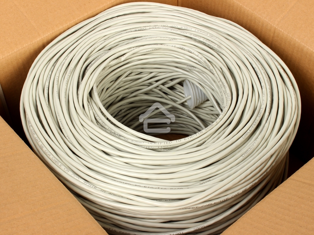 Кабель Cablexpert, UTP5e, 4 пары, 0.40 мм, CCA, однож., 305 м, серый UPC-5040E-SOL 