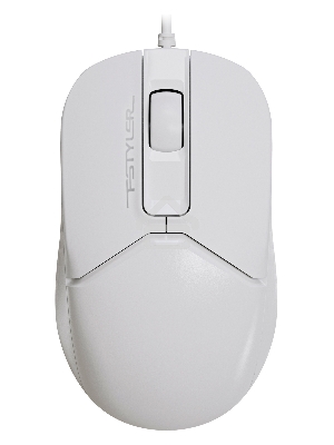 Мышь проводная A4Tech Fstyler FM12S белый, 1200 dpi, USB, кнопки - 3