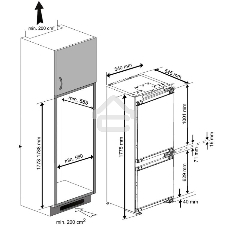 Встраиваемый холодильник Beko BCNA275E2S