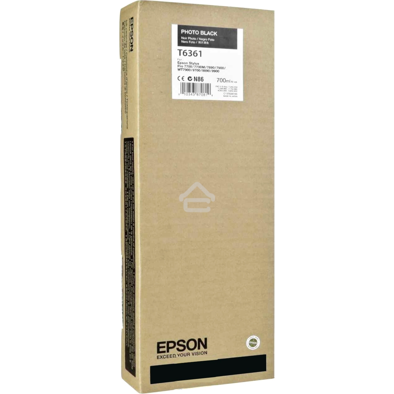 Картридж струйный Epson C13T636100 фото черный (700 мл) для Stylus Pro 7900/9900