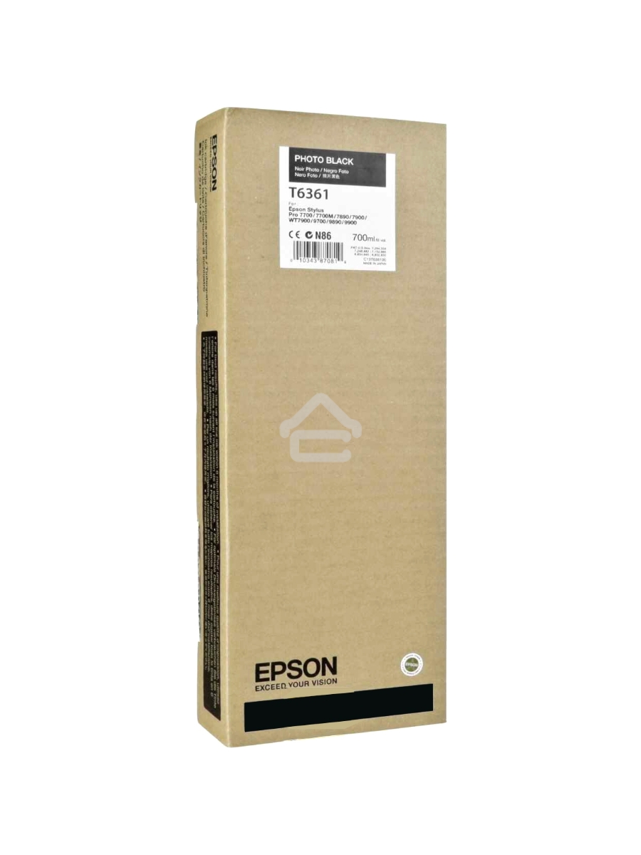 Картридж струйный Epson C13T636100 фото черный (700 мл) для Stylus Pro 7900/9900