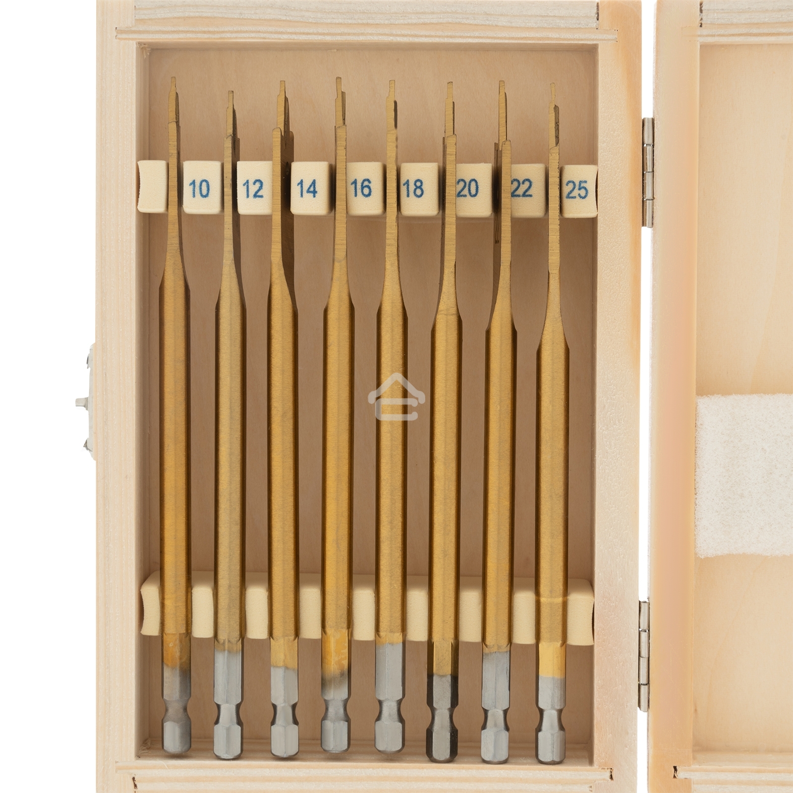 Набор сверл Matrix перовых по дереву, 10-12-14-16-18-20-22-25 мм 8 шт дерев,