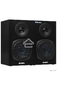 Колонки 2.0 SVEN SPS-576 чёрные (2x4W, Bluetooth, дерево)