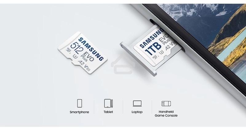 Флеш карта microSDXC 512Gb Samsung MB-MC512SA/EU EVO Plus + adapter