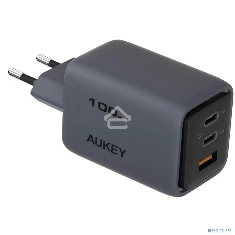Сетевое зарядное устройство Aukey Comet Mix 100W серый