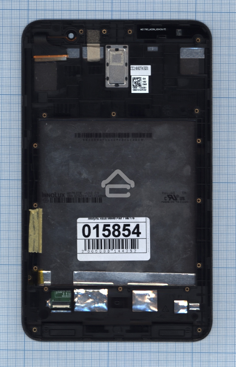 Модуль (матрица + тачскрин) для Asus MeMO Pad 7 ME176 черный c рамкой