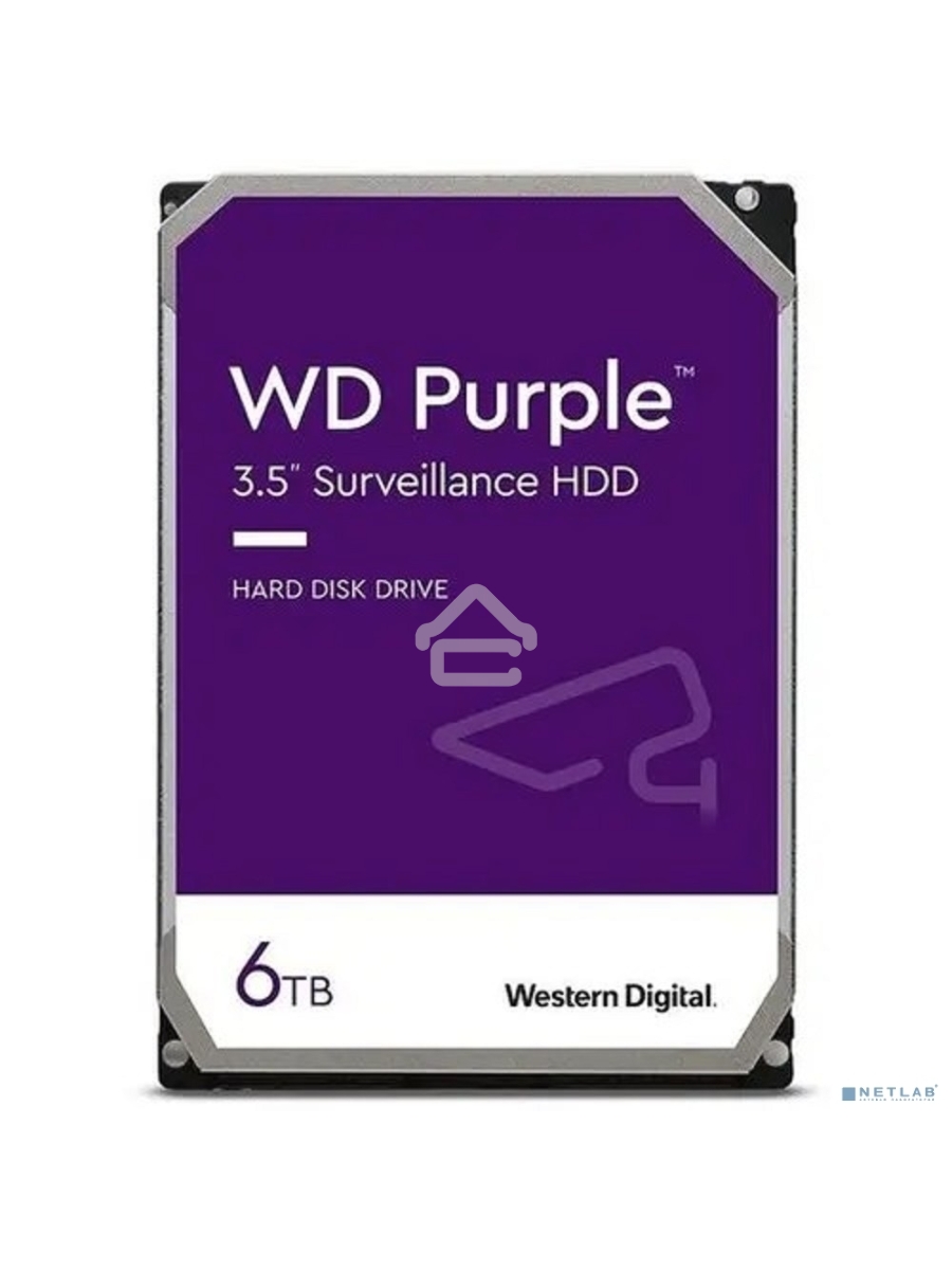 Жесткий диск Western Digital  6TB SATA-IIISurveillance Purple (5400rpm) 256Mb 3.5