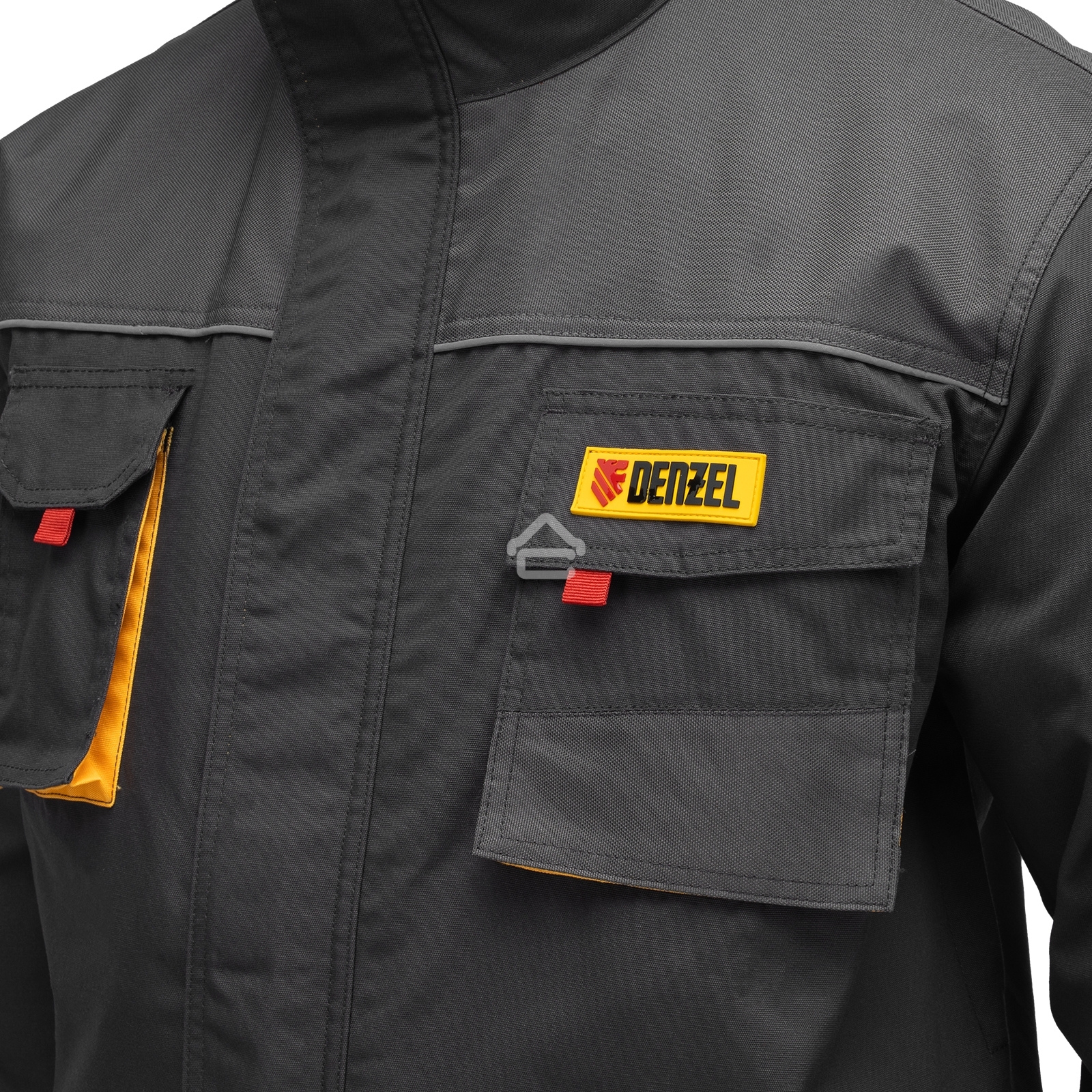 Куртка профессиональная рабочая Denzel 65% полиэстер 35% хлопок, XXXL