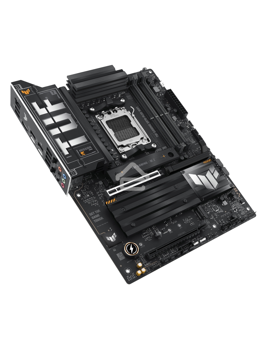 Материнская плата ASUS TUF GAMING X870-PLUS WIFI, AM5, AMD X870, 4xDDR5, 2xSATA, 4xM.2, 1xPCIe 5.0 x16, 1xPCIe 4.0 x4, 1xHDMI, 1xUSB-C 3.2 Gen 2, 1xUSB-C 3.2 Gen 2x2, 2xUSB-C 4.0, 1x 2.5Gb LAN, 1xUSB-A 2.0, 3xUSB-A 3.2 Gen 2, 4xUSB-A 3.2 Gen 1, 5x3.5 мм, 