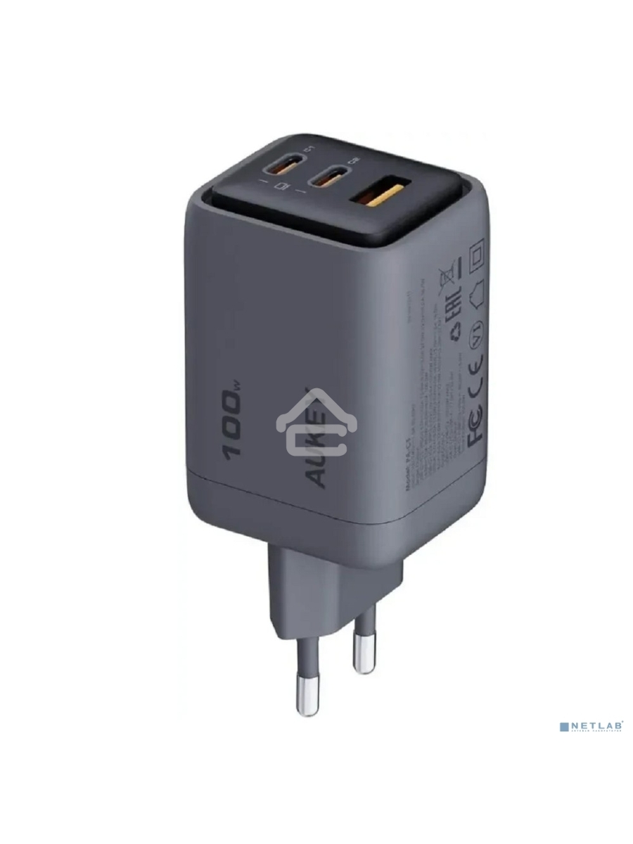 Сетевое зарядное устройство Aukey Comet Mix 100W  серый
