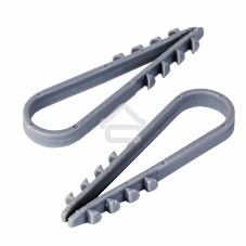 Дюбель-хомут нейлоновый PROconnect 11-18 мм, серый, упаковка 100 шт.