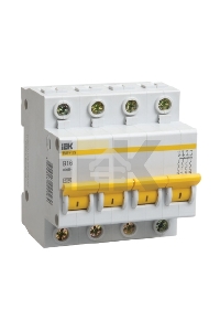 Выключатель автоматический Iek MVA20-4-040-C ВА47-29 4Р 40А 4,5кА х-ка С ИЭК