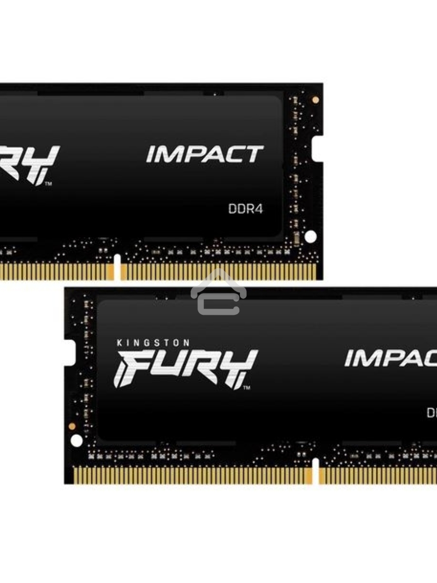 Оперативная память Kingston Fury Impact, DDR4, 16GB (2x8GB), 3200MHz, CL20, SO-DIMM