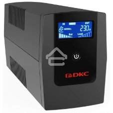 Источник бесперебойного питания ИБП Info LCD 800В.А IEC C13 (3) USB + RJ45 DKC INFOLCD800I