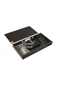Бокс оптический универсальный Hyperline FO-19R-1U-3xSLT-W140H42-24UN-BK 19