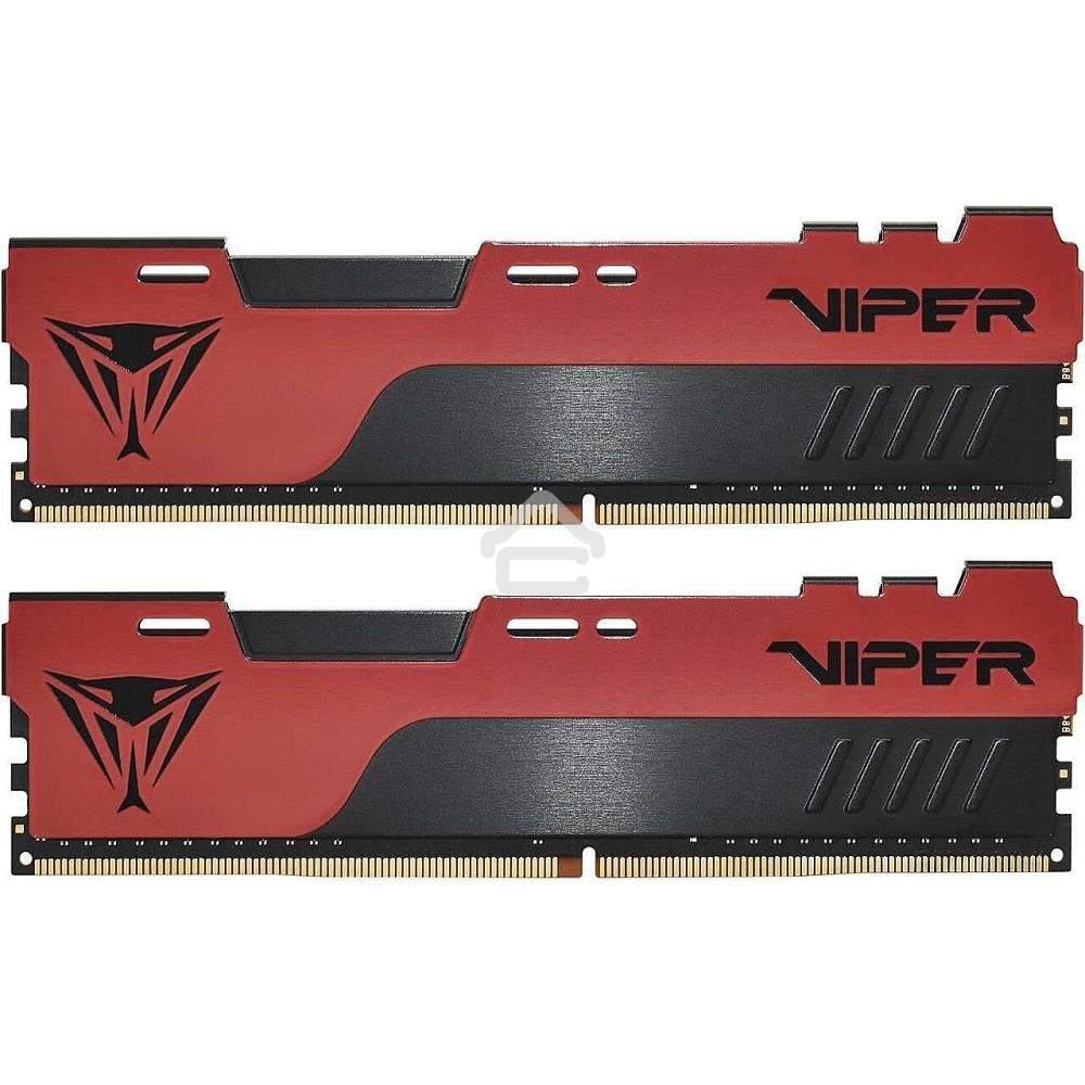 Оперативная память Patriot Viper Elite II, DDR4, 16Gb (2x8 Gb), 3200 MHz, CL18, DIMM, радиатор, красный, черный