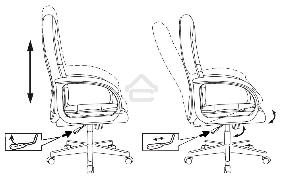 Кресло руководителя Бюрократ CH 002 OR-10 слоновая кость, эко.кожа, крестов. пластик