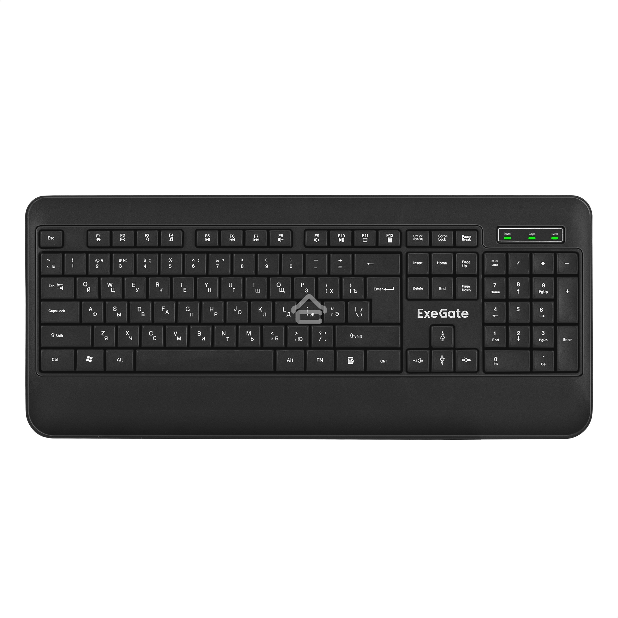 Клавиатура проводная ExeGate Professional Standard LY-E5500M, USB, черный