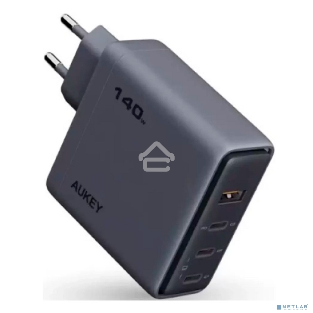 Сетевое зарядное устройство Aukey Comet Mix 140W 3C+A серый