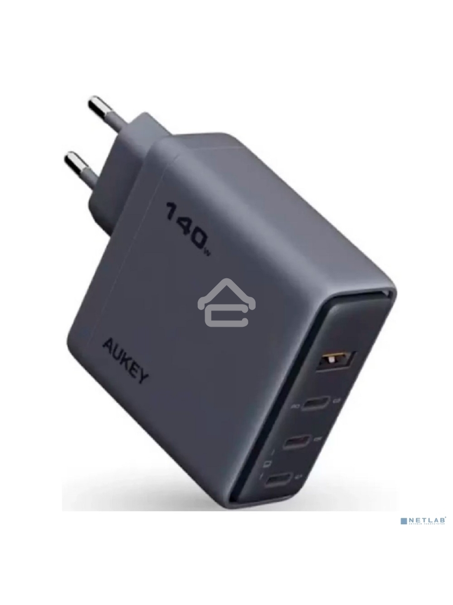 Сетевое зарядное устройство Aukey Comet Mix 140W 3C+A  серый