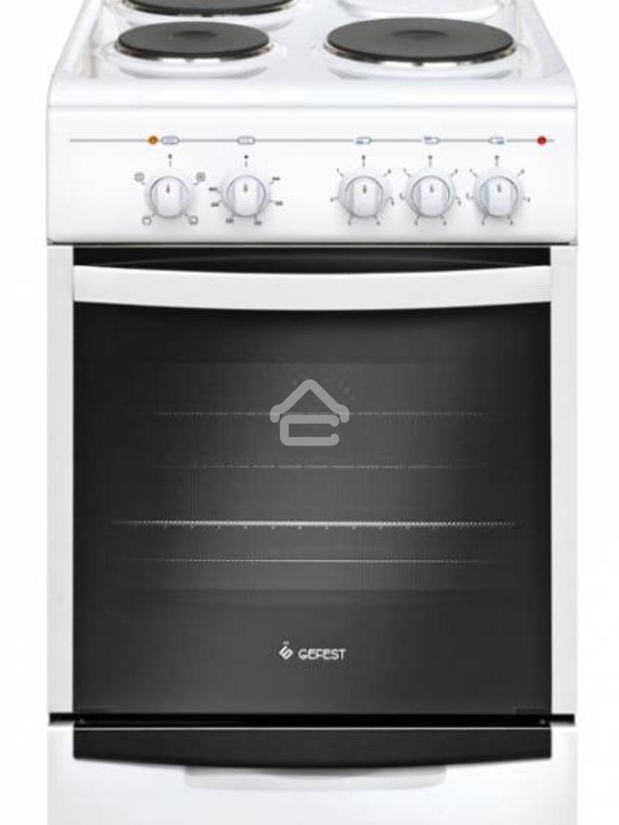 Плита электрическая Gefest 5140 0031 белый, конфорок 3 шт, духовка 55 л, 50 см x 85 см x 58.5 см