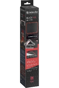 Игровой коврик Defender  Black XXL 400x355x3 мм, ткань+резина