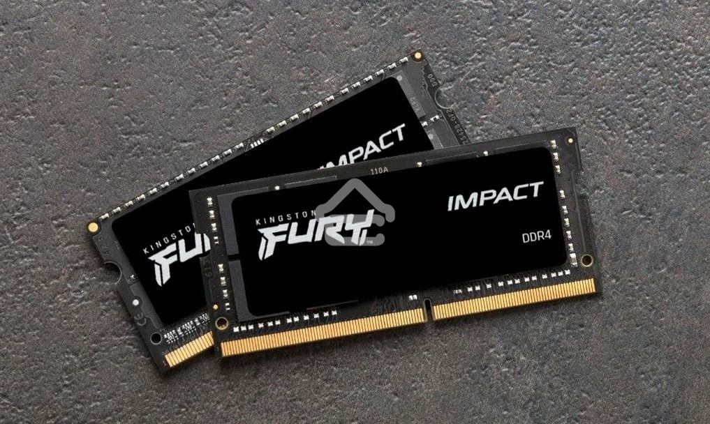 Оперативная память Kingston Fury Impact, DDR4, 16GB (2x8GB), 3200MHz, CL20, SO-DIMM