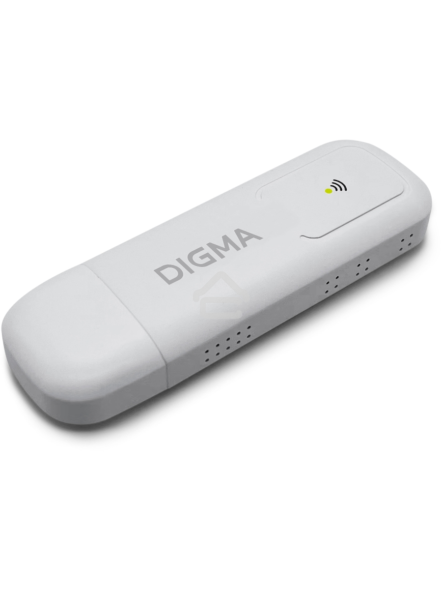 Модем 3G/4G Digma Dongle WiFi DW1960 USB Wi-Fi Firewall +Router внешний белый