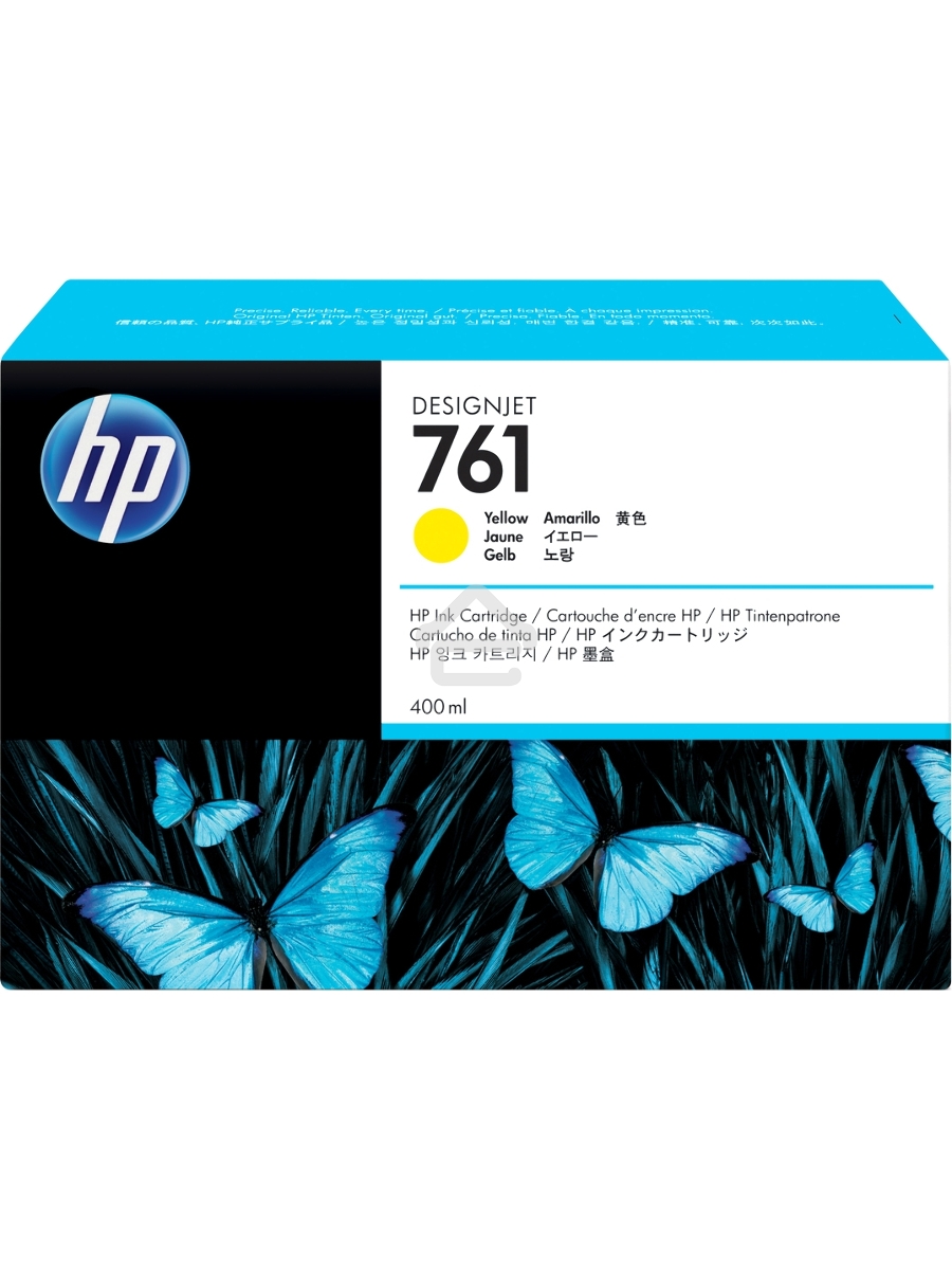 Картридж струйный HP №761 CM992A желтый для HP DJ T7100