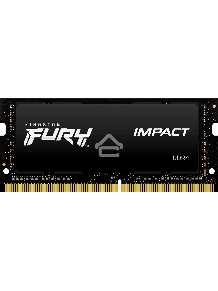 Оперативная память Kingston Fury Impact, DDR4, 16GB (1x16GB), 3200MHz, CL20, SO-DIMM