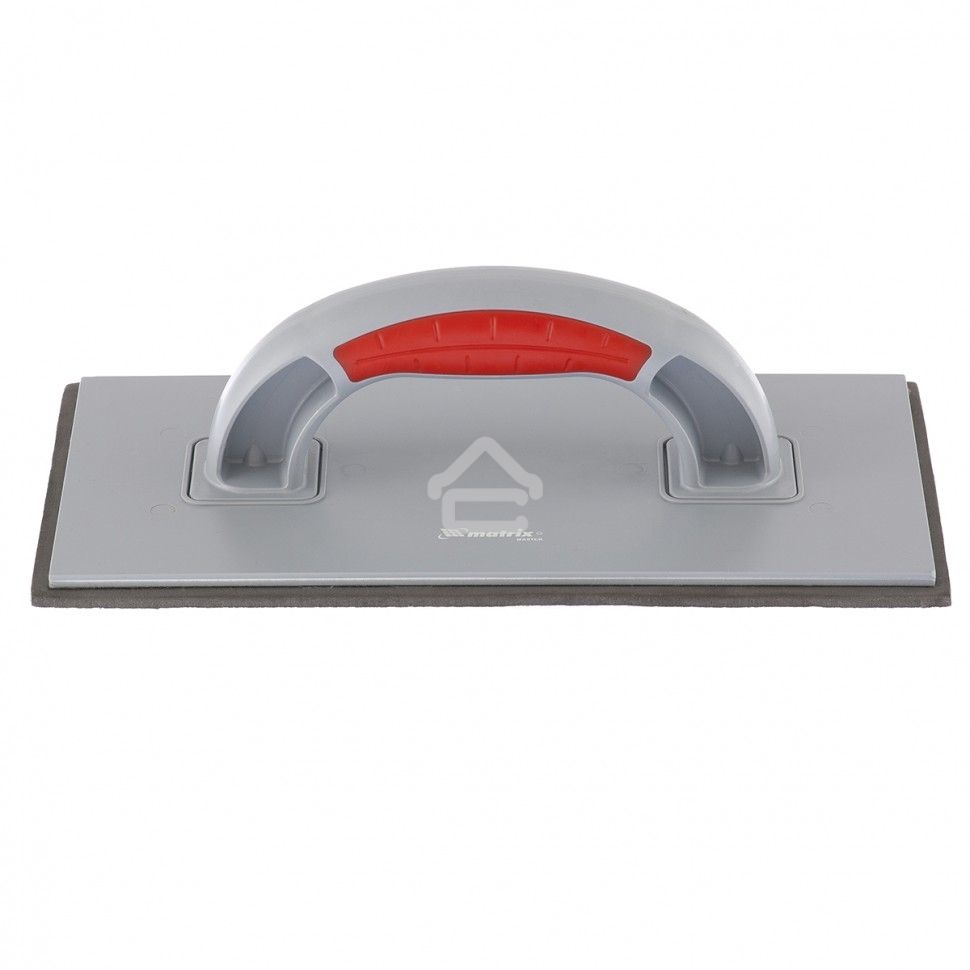 Терка пластмассовая Matrix, резиновое покрытие 4 мм, 270x130 мм, двухкомпонентная ручка