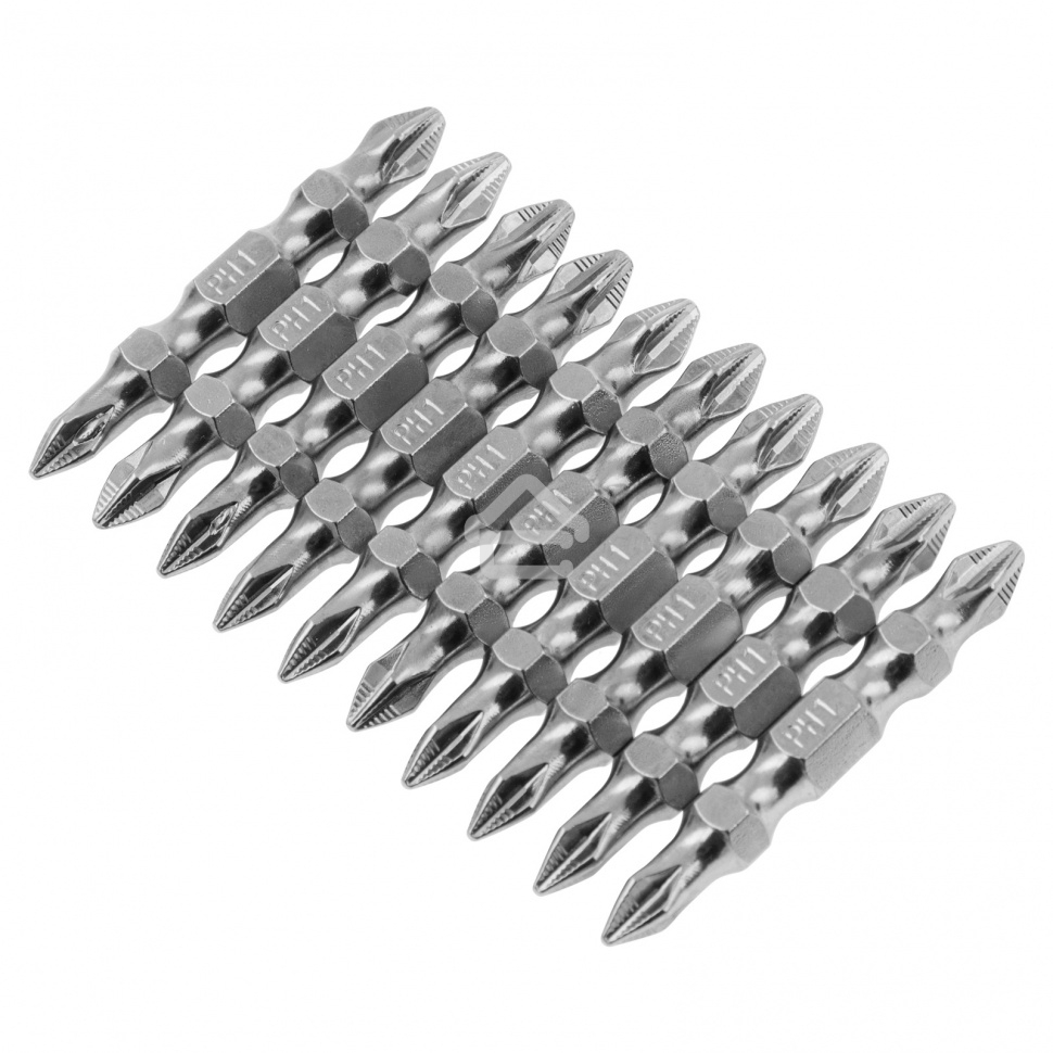 Набор бит двухстор., PH2-PH1х45мм, сталь S2, 10шт. Gross