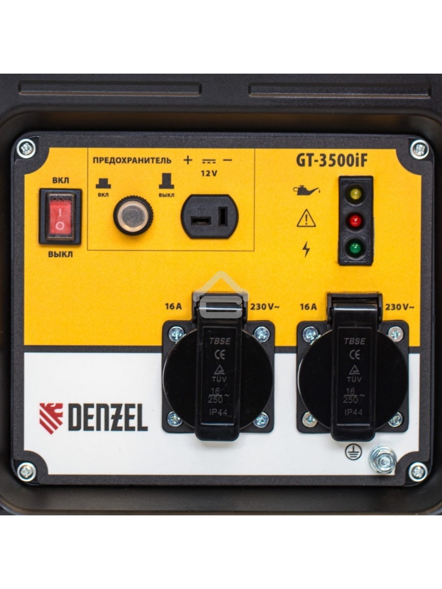 Электрогенератор бензиновый инверторный Denzel GT-3500iF, 3.5 кВт, 97 дБ, 27 кг