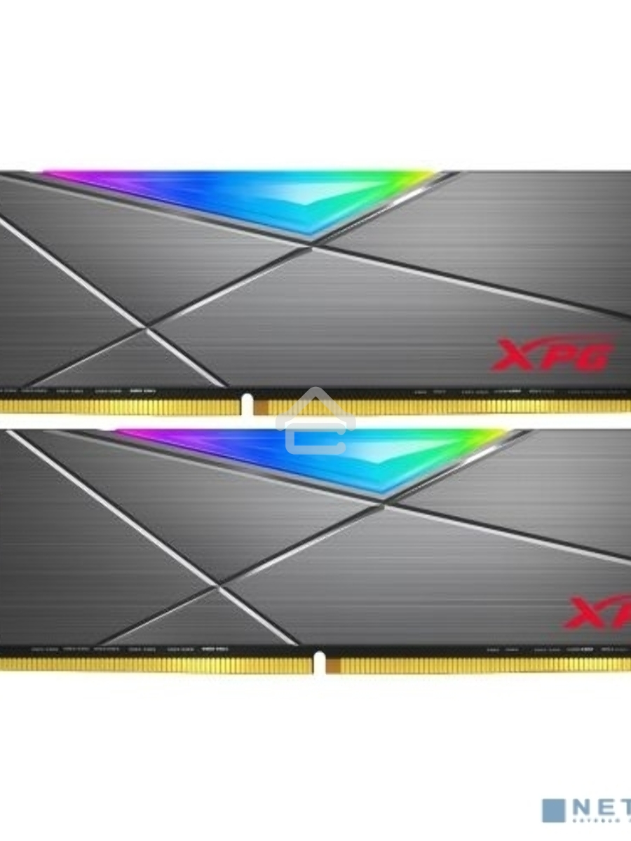 Оперативная память XPG Spectrix D50 RGB, 16GB (2x8GB), DDR4, 3600MHz, CL18, DIMM, с радиаторами, серый, RGB
