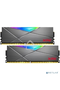 Оперативная память XPG Spectrix D50 RGB, 16GB (2x8GB), DDR4, 3600MHz, CL18, с радиаторами, серый, RGB