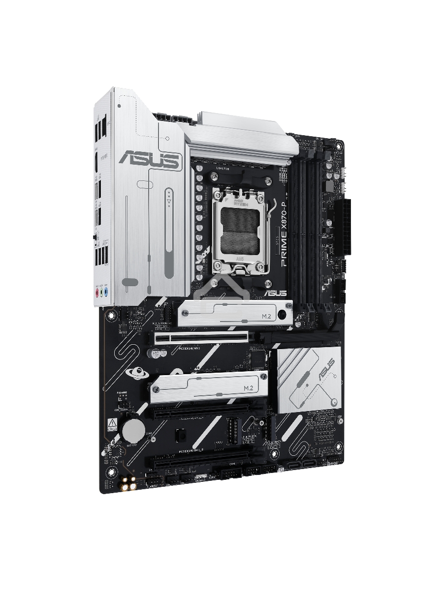Материнская плата ASUS PRIME X870-P, AM5, AMD X870, 4xDDR5, 2xSATA, 4xM.2, 1xPCI-E 5.0 x16, 1xPCI-E 4.0 x16, 1xPCI-E x1, 1xHDMI, 2xUSB Type-C, 1x2.5Gb LAN, 4xUSB-A 3.2 Gen 1, 1xUSB 3.2 Gen 2, 3x3.5 мм, 7.1, ATX