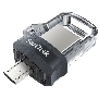 Флеш диск 64GB SanDisk Ultra Android Dual Drive OTG, m3.0/USB 3.0, Black