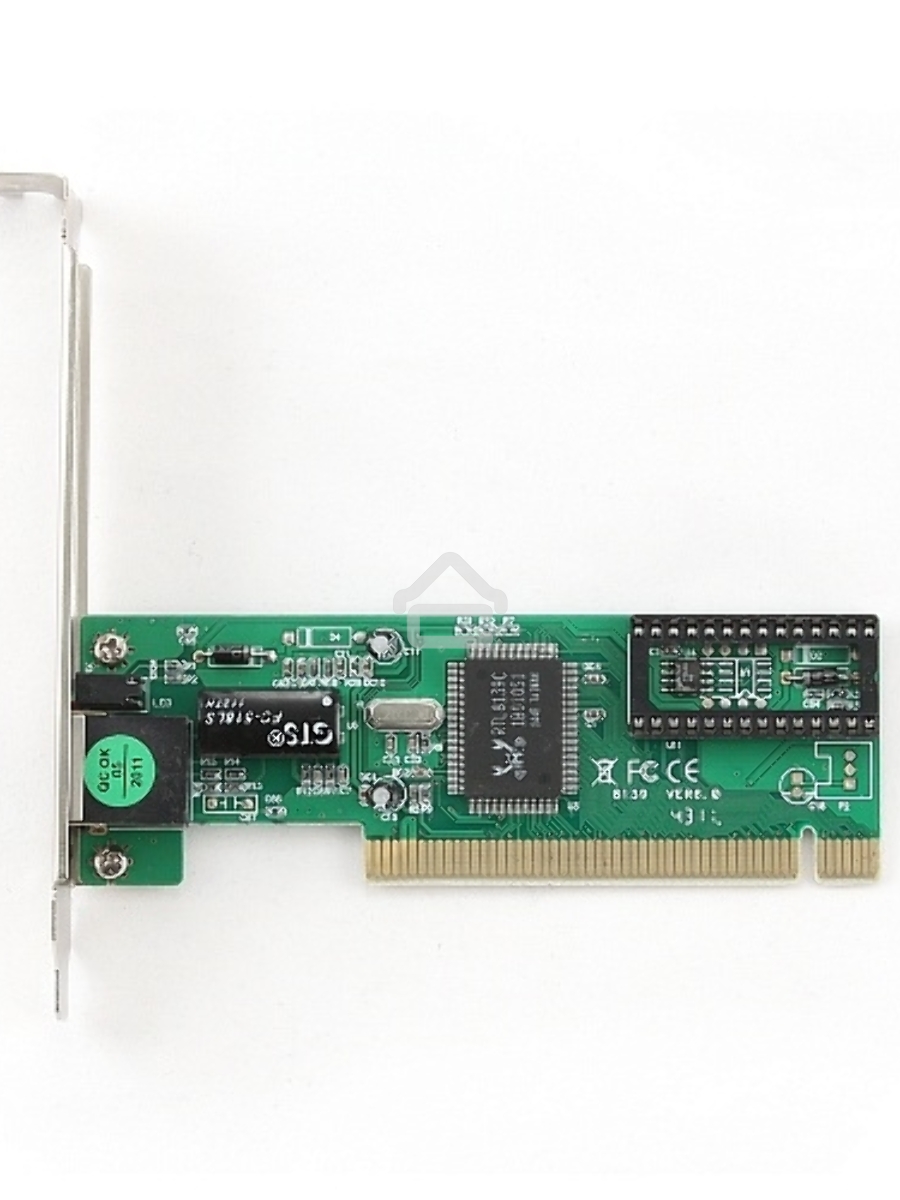 Сетевой адаптер Ethernet Gembird NIC-R1 100/10, PCI, чипсет RTL8139C