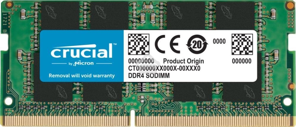 Оперативная память Crucial, DDR4, 8GB (1x8GB), 3200MHz, CL22 SO-DIMM