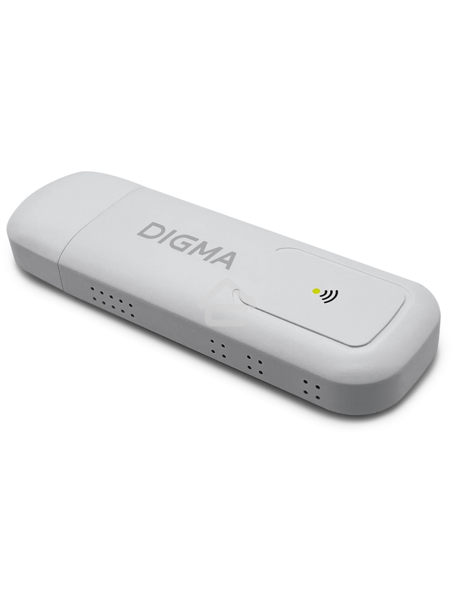 Модем 3G/4G Digma Dongle WiFi DW1960 USB Wi-Fi Firewall +Router внешний белый