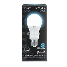 Лампа светодиодная Gauss LD102502212LED A60 globe 12W E27 4100K
