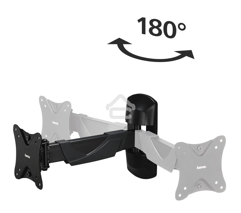 Кронштейн для телевизора Hama FULLMOTION черный 10