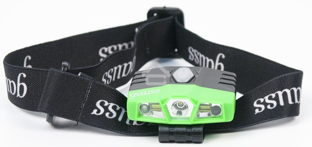 Фонарь налобный Gauss GFL406 5W 180lm Li-ion 500mAh LED 1/12/72