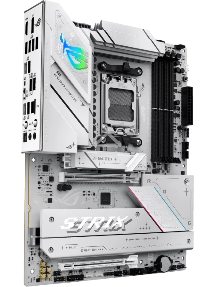 Материнская плата ASUS ROG STRIX B850-A GAMING WIFI, AM5, AMD B850, 4xDDR5, 2xSATA, 4xM.2, 1xPCIe 5.0 x16, 1xPCIe 4.0 x16, 1xPCIe x4, 1xDP, 1xHDMI, 1x2.5Gb LAN, 1xUSB-C 20Gbps, 1xUSB-C 10Gbps, 2xUSB-A 10Gbps, 4xUSB 5Gbps, 2xUSB-A 2.0, 3x3.5 мм, 7.1, ATX