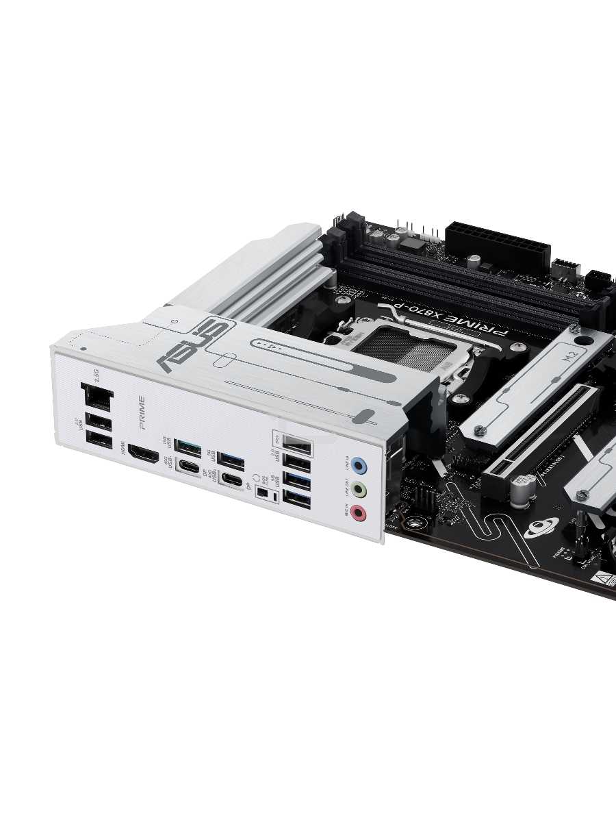 Материнская плата ASUS PRIME X870-P, AM5, AMD X870, 4xDDR5, 2xSATA, 4xM.2, 1xPCI-E 5.0 x16, 1xPCI-E 4.0 x16, 1xPCI-E x1, 1xHDMI, 2xUSB Type-C, 1x2.5Gb LAN, 4xUSB-A 3.2 Gen 1, 1xUSB 3.2 Gen 2, 3x3.5 мм, 7.1, ATX