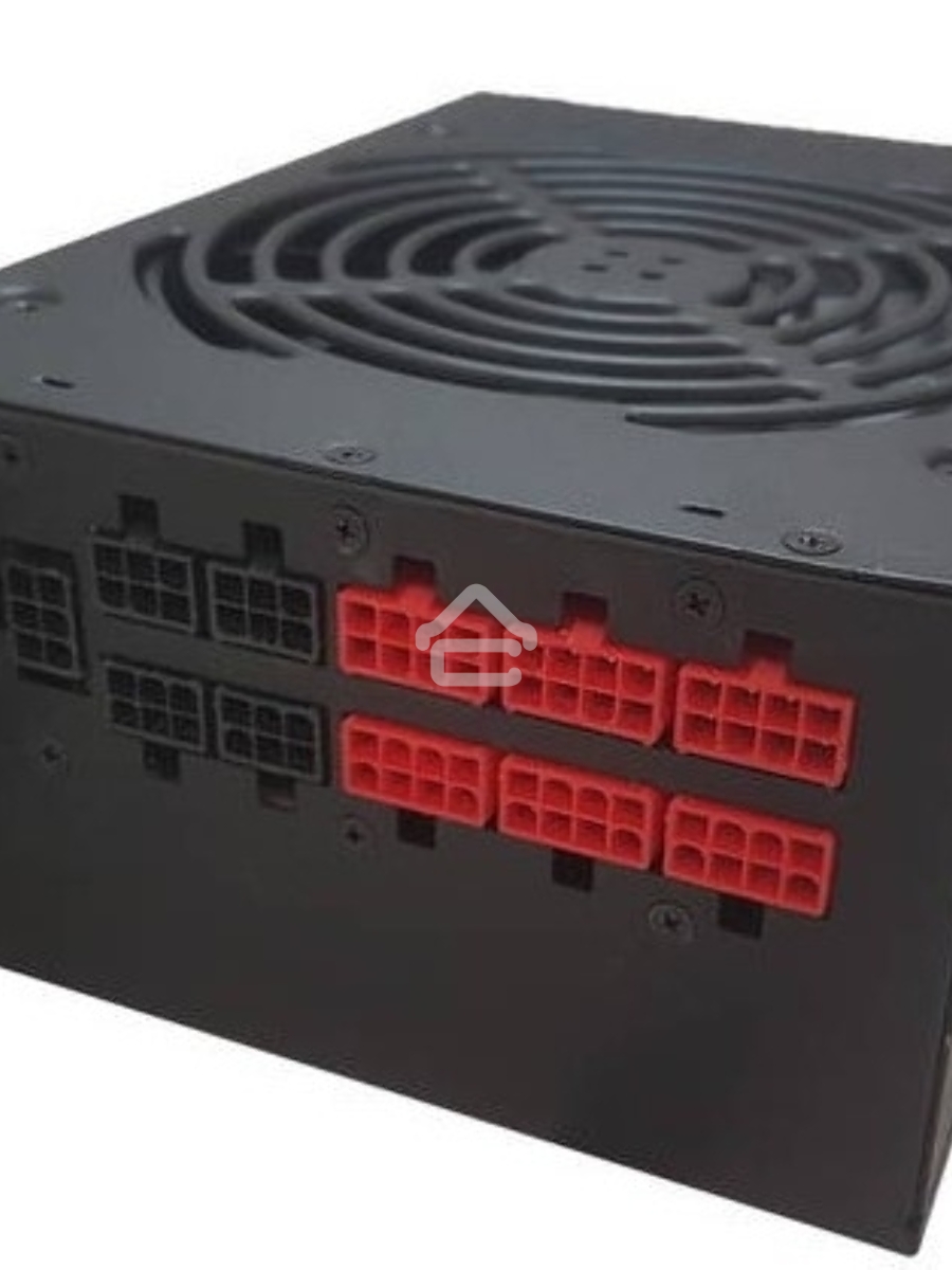 Блок питания CWT PUO1050V-G, 1050Вт, 80 PLUS Gold, 140мм, модульный, черный