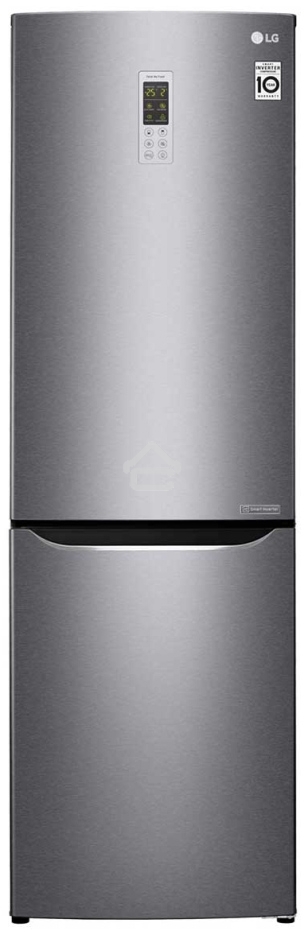 Холодильник LG GA-B419SLGL графит двухкамерный 223/79л морозилка снизу, No Frost