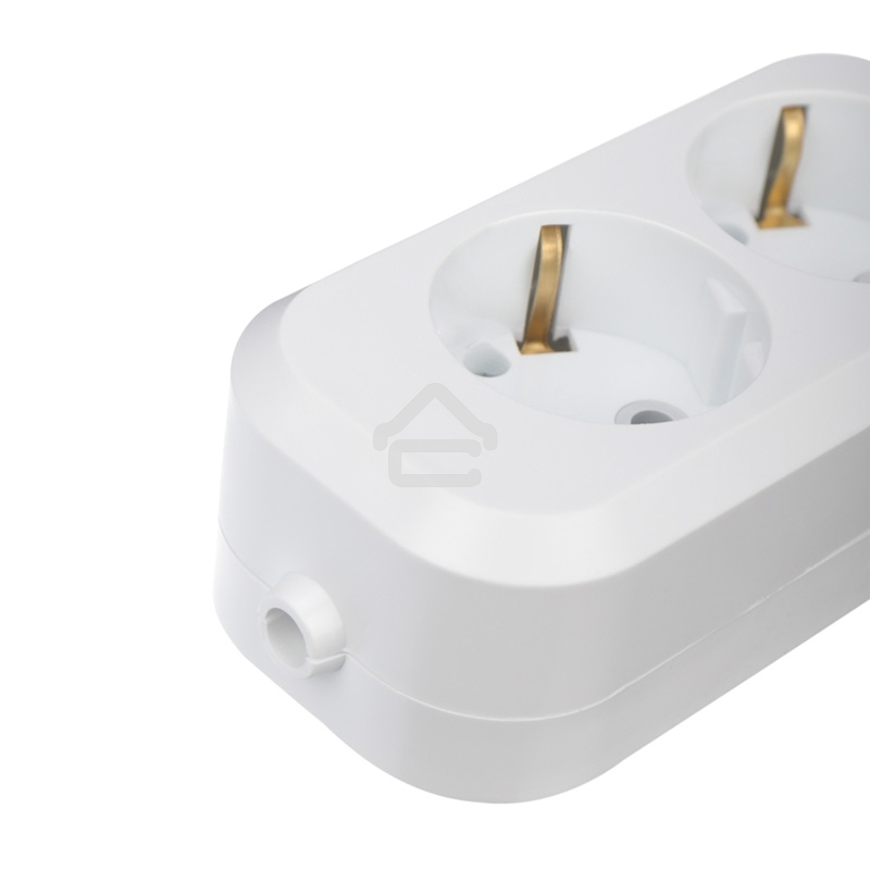 Колодка 2 гнезда с заземлением Rexant