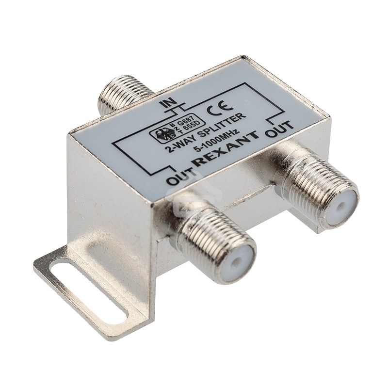 Делитель ТВ Rexant х 2 под F разъем 5-1000 МГц