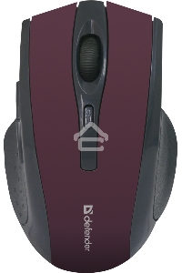 Мышь беспроводная Defender Accura MM-665 красный, 1600 dpi, радиоканал, USB, кнопки - 6